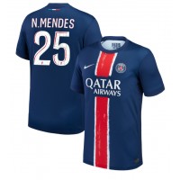 Paris Saint-Germain Nuno Mendes #25 Hjemmedrakt 2024-25 Kortermet